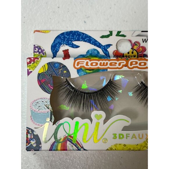 Ioni 3D Faux Mink Lashes – Wispy Smokey Doll Eye Flower Power Handmade - Picture 4 of 5